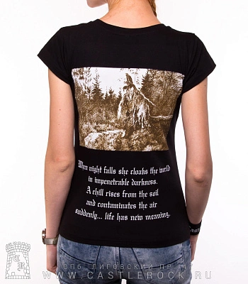 женская футболка burzum "filosofem" (сепия)