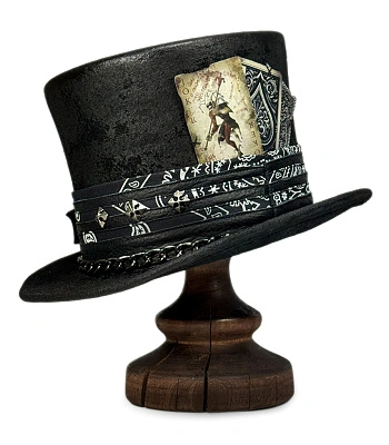 шляпа цилиндр tricky guy (черная)