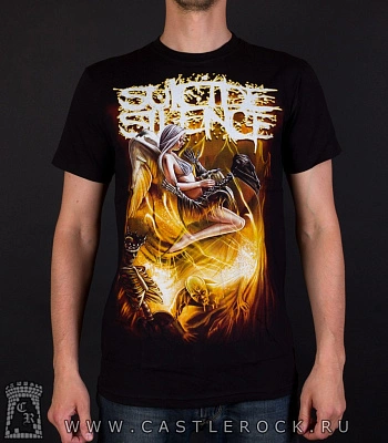 футболка suicide silence (ангел)