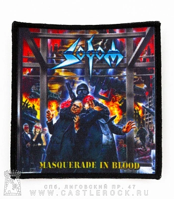 нашивка sodom "masquerade in blood"