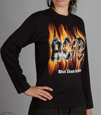 футболка ac/dc "shot down in flames" д/р