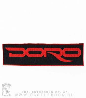 нашивка doro (надпись красная)