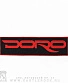нашивка doro (надпись красная)