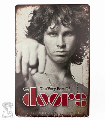 табличка doors jim morrison "the very best of the doors"