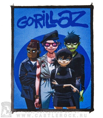 нашивка gorillaz (синяя)