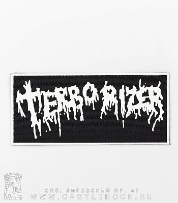 нашивка terrorizer (лого белое)