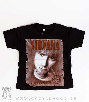 футболка детская nirvana kurt cobain