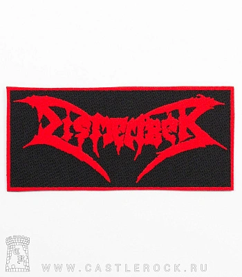 нашивка dismember (лого красное)