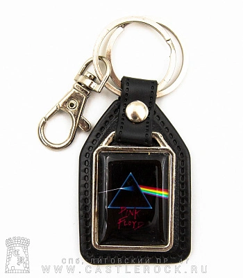 брелок прямоугольный на подкладке pink floyd "the dark side of the moon"