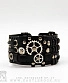 напульсник кожаный стимпанк черный (bspk-5)