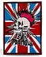 нашивка sex pistols (череп панка, флаг великобритании, вышивка)