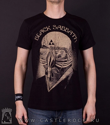 футболка black sabbath "never say die!" (сепия)