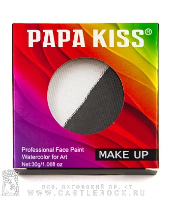 аквагрим papa kiss (черно-белый)