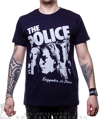 футболка police "reggatta de blanc" (синяя)