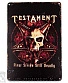табличка testament "first strike still deadly"