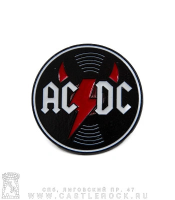 значок цанга ac/dc (лого с рогами)