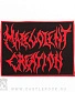 нашивка malevolent creation (лого красное)