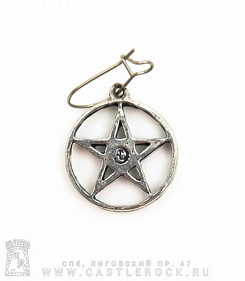 серьга alchemy gothic (алхимия готик) e165 pentastrasse