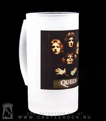 кружка пивная стеклянная queen