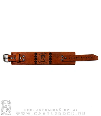 браслет кожаный с гравировкой castle rock