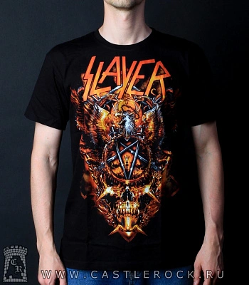 футболка slayer (череп, орел, пентаграмма)