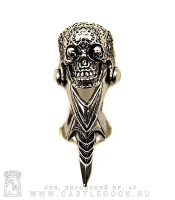 кольцо-коготь череп santa muerte