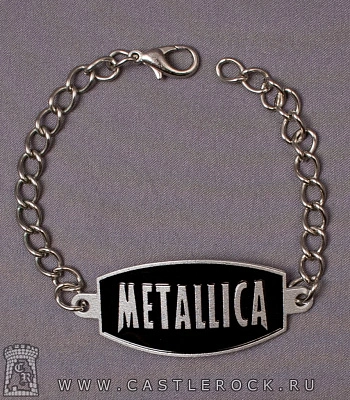 браслет на цепочке metallica