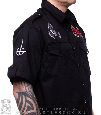 рубашка с коротким рукавом ghost (вышивка)