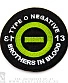 нашивка type o negative "brothers in blood 13" (вышивка)