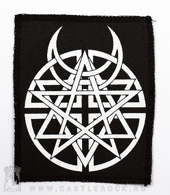 нашивка disturbed (лого белое)