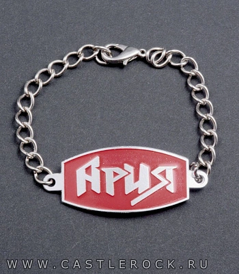 браслет на цепочке ария (красный)