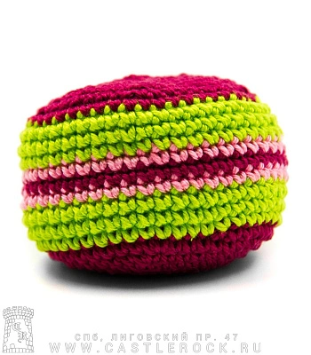 сокс полосатый (розовый, салатовый, пластиковые гранулы)