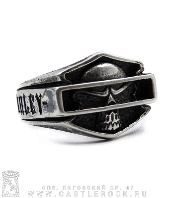 кольцо harley-davidson (череп)