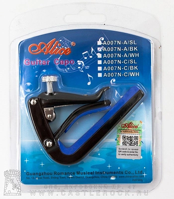 каподастр для акустической гитары a007n-a/bk