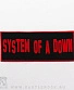 нашивка system of a down (лого красное)