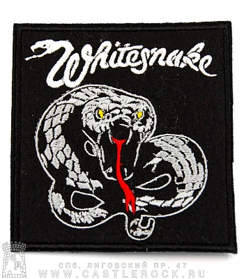 нашивка whitesnake (змея, вышивка)