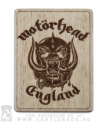 магнит деревянный motorhead "england"