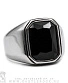 перстень с камнем черным (прямоугольник)