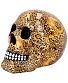статуэтка череп расписной леопардовый