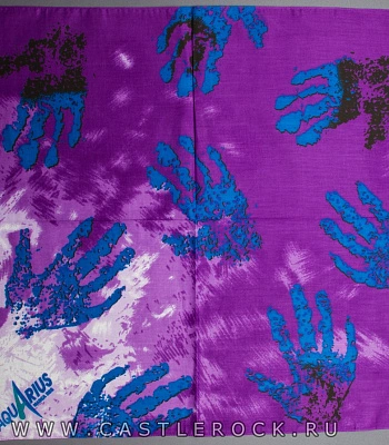 бандана отпечатки рук (фиолетовая)