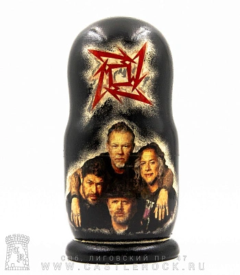 матрешка metallica (лого красное)
