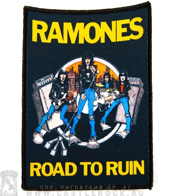 нашивка ramones "road to ruin"