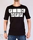 футболка удлиненная f**k off (молнии по бокам)