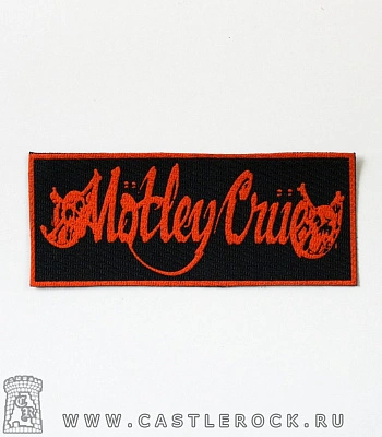 нашивка motley crue (лого красное)