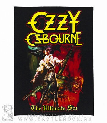нашивка на спину ozzy osbourne "the ultimate sin"