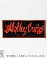 нашивка motley crue (лого красное)