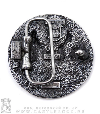пряжка harley-davidson (орел, круглая)