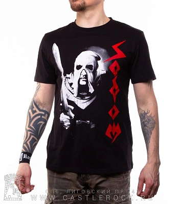 футболка sodom "in the sign of evil" (ч/б)
