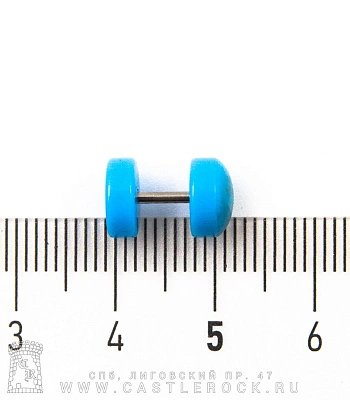 Обманка Плага Сталь с Акриловыми Шайбами (голубая) 1,2 х 6 х 8/8