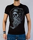 футболка череп бородатый в наушниках (светится)